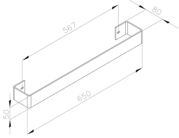 Sapho Sapho, suport pentru prosoape MAGNIFICA, inox periat, IRPA19