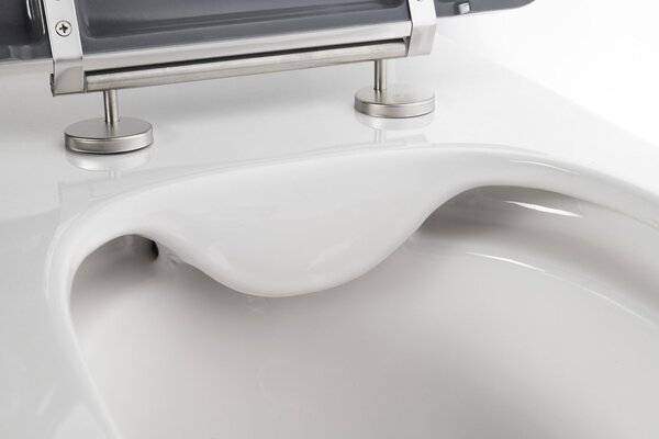 Sapho Sapho, vas MEDIC RIMLESS pentru WC combinat, deșeuri inferioare/spate, alb, MC102-111