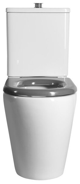Sapho Sapho, vas combinat WC DARIO RIMLESS cu rezervor, deșeuri inferioare/spate, alb, MC102
