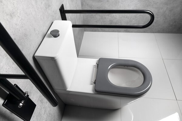 Sapho Sapho, vas combinat WC DARIO RIMLESS cu rezervor, deșeuri inferioare/spate, alb, MC102
