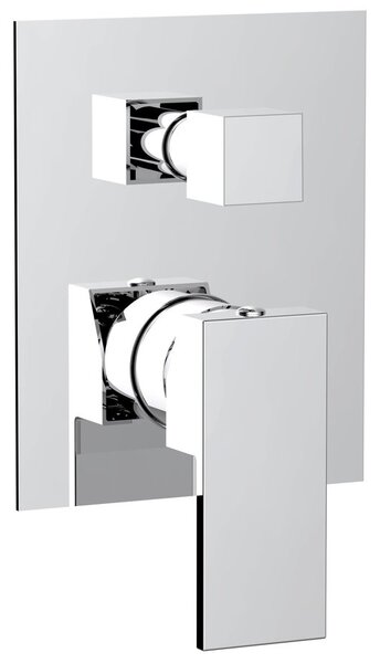 Sapho Sapho, CUBEMIX baterie de duș ascuns, 2 ieșiri, crom, CM042