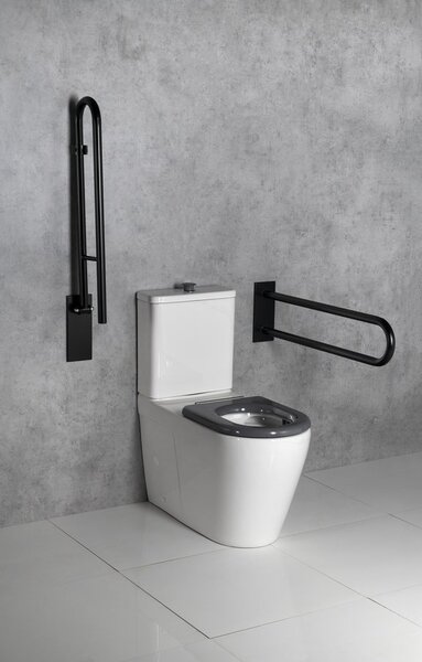 Sapho Sapho, vas combinat WC DARIO RIMLESS cu rezervor, deșeuri inferioare/spate, alb, MC102