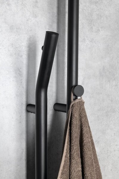 Sapho Sapho, uscator de prosoape electric DUOPASSO cu temporizator, 122x1700mm, 45 W, mat negru, ER330