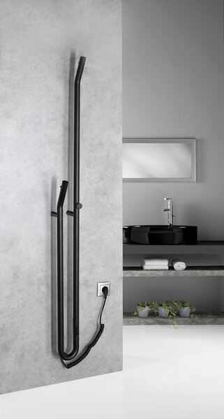Sapho Sapho, uscator de prosoape electric DUOPASSO cu temporizator, 122x1700mm, 45 W, crom, ER730
