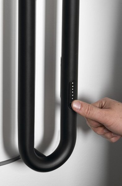 Sapho Sapho, uscator de prosoape electric DUOPASSO cu temporizator, 122x1700mm, 45 W, mat negru, ER330