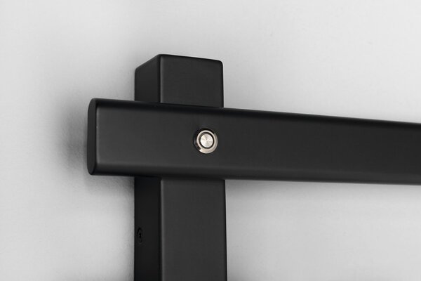 Sapho Sapho, uscator electric de prosoape ELCOR 480x920x50 mm, 128 W, mat negru, EB460