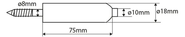 Sapho Sapho, Opritor usa pe perete 18x80mm, crom, XP002