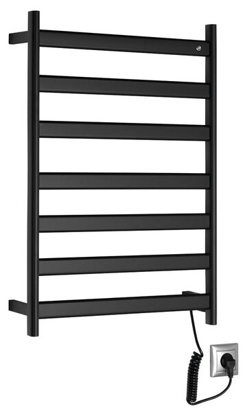 Sapho Sapho, uscator electric de prosoape ELIAS 490x730x110mm, 105W, negru mat, EB550