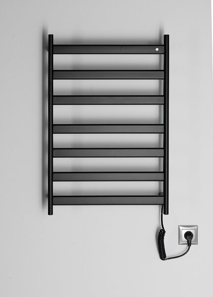 Sapho Sapho, uscator electric de prosoape ELIAS 490x730x110mm, 105W, negru mat, EB550