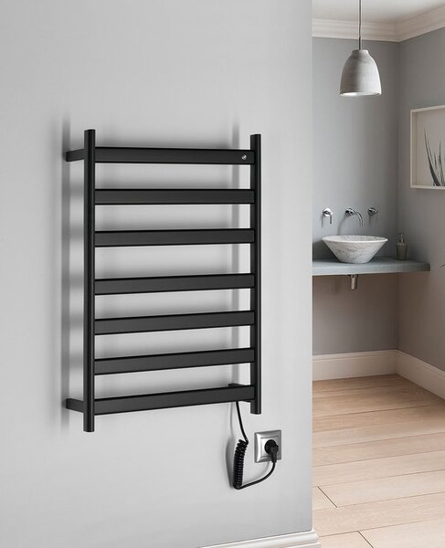 Sapho Sapho, ELIAS Uscător de prosoape electric 490x730x110mm, 105W, alb mat, EB540