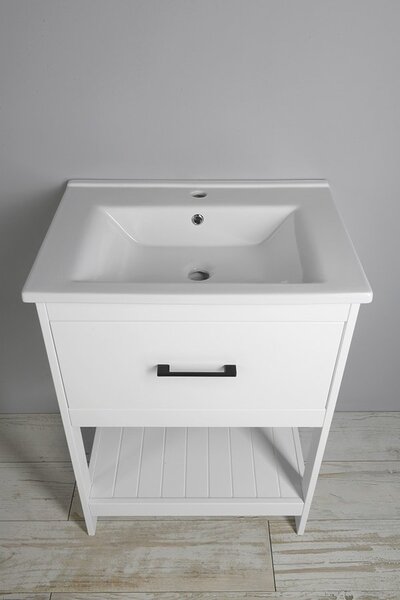 Aqualine Sapho, dulap lavoar ETIDE 61,5x86x44 cm, alb mat