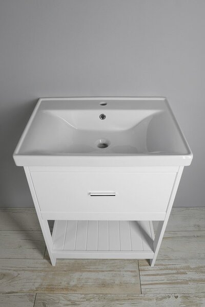 Aqualine Sapho, dulap lavoar ETIDE 61,5x86x44 cm, alb mat