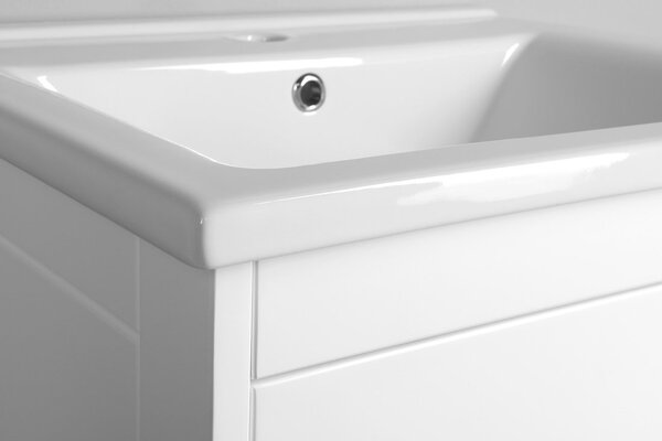Aqualine Sapho, dulap de lavoar ETIDE 51,5x86x44 cm, alb mat, ET515