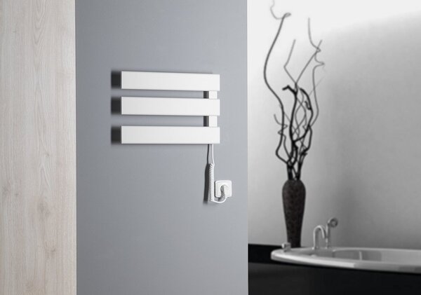 Aqualine Sapho, ELVIS Uscător de prosoape electric, 480x330x45mm, 50W, alb, EB480