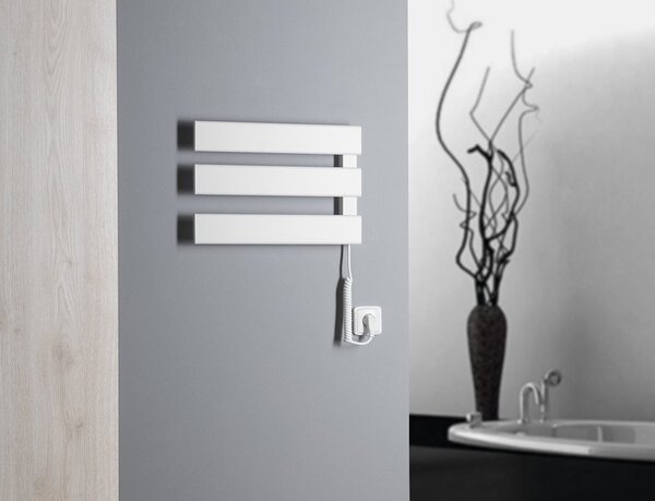 Aqualine Sapho, ELVIS Uscător de prosoape electric, 480x330x45mm, 50W, alb, EB480