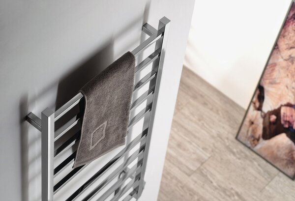 Sapho Sapho, uscător de prosoape electric ESKINADO, pătrat, 620x1160 mm, 120 W, oțel inoxidabil, ER430V