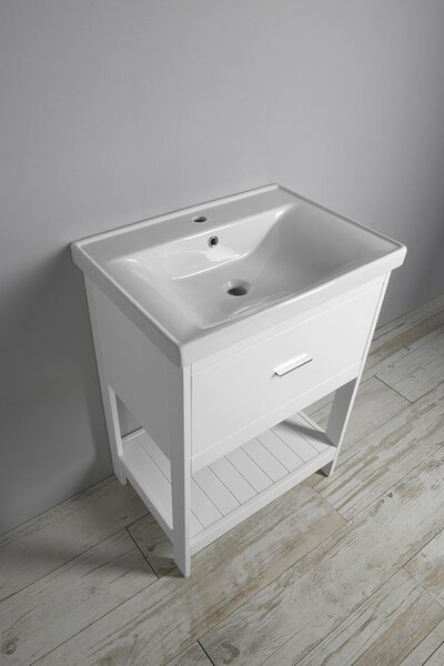 Aqualine Sapho, dulap lavoar ETIDE 61,5x86x44 cm, alb mat