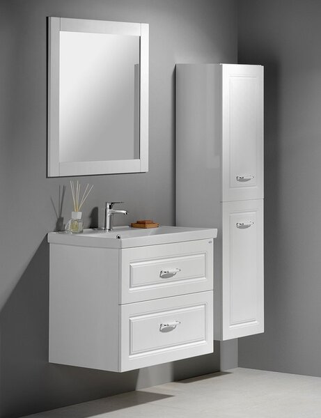 Aqualine Sapho, dulap lavoar FAVOLO 67x72,5x44,6 cm, mat alb