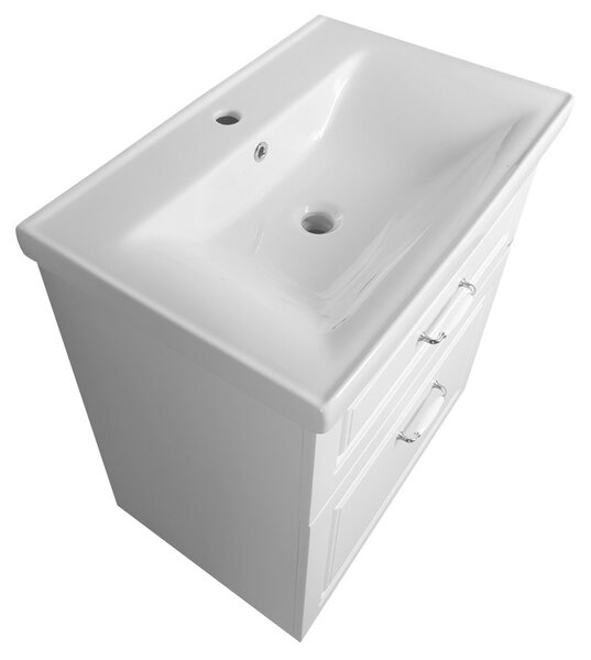 Aqualine Sapho, dulap lavoar FAVOLO 67x72,5x44,6 cm, mat alb