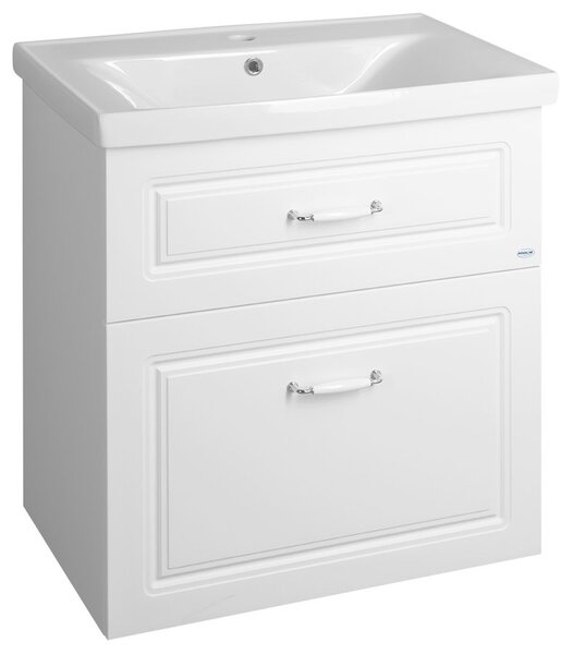 Aqualine Sapho, dulap lavoar FAVOLO 67x72,5x44,6 cm, mat alb
