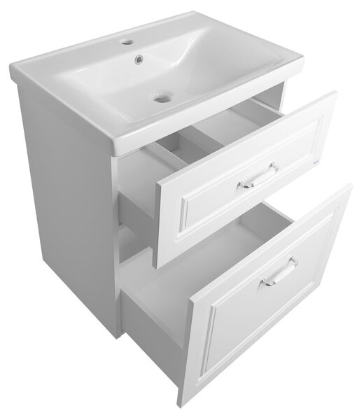 Aqualine Sapho, dulap lavoar FAVOLO 67x72,5x44,6 cm, mat alb