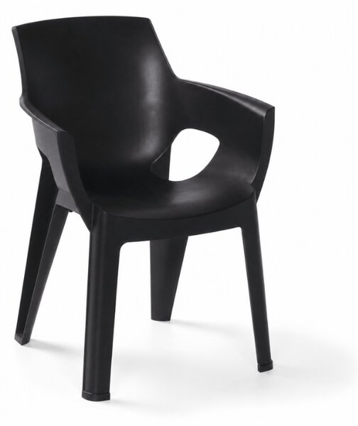 Scaun de masa pentru gradina IVY, negru