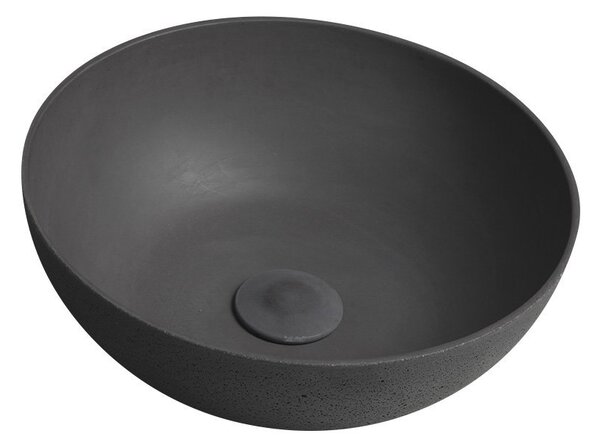 Sapho Sapho, chiuveta de blat din beton FORMIGO, diametru 39 cm, antracit, FG316