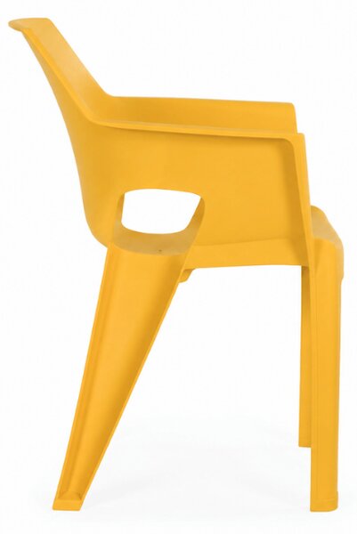Scaun de gradina pentru servit masa IVY, galbena
