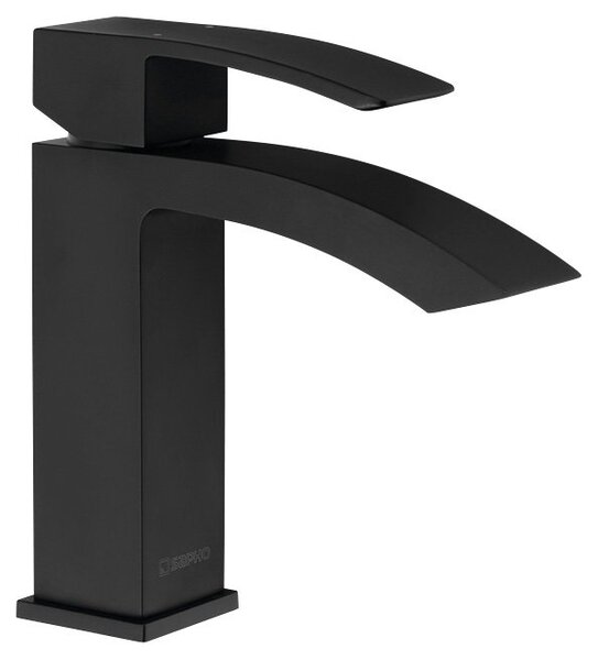 Sapho Sapho, baterie de lavoar autonomă GINKO 25 fără priză, negru mat, 1101-06B