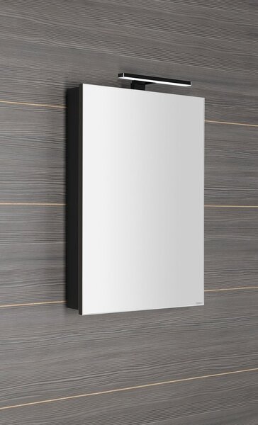 Sapho Sapho, galerie GRETA cu iluminare LED, 50x70x14cm, mat negru, GR055-0035