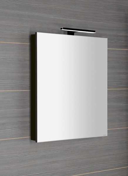 Sapho Sapho, galerie GRETA cu iluminare LED, 60x70x14cm, mat negru, GR065-0035