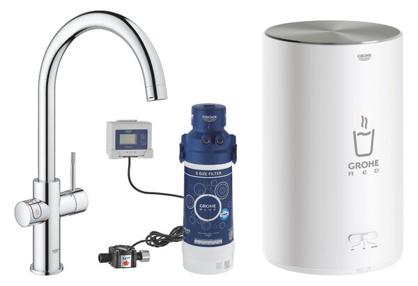 Grohe Red baterie bucătărie pe picior StarLight Chrome 30083001