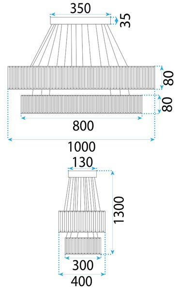 Lampă suspendată LED APP1546-CP2 CHROME