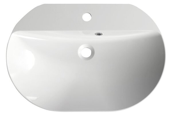 Sapho Sapho, lavoar HELEN 63x43cm, marmura turnata, alb, HE063