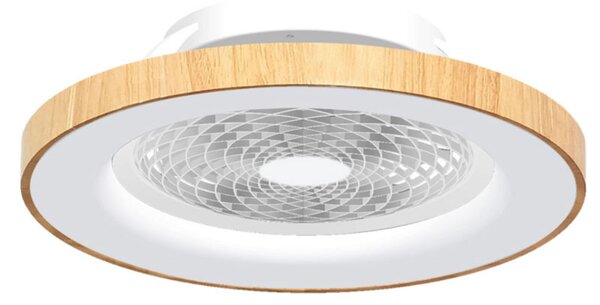 Ventilator de tavan inteligent cu LED Tibet, culoare lemn, silențios - Mantra Mantra Iluminación, Tibet, reglabil, Camera de zi, Metal, Modern