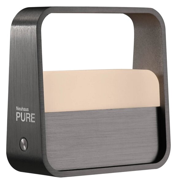 Lampă de masă PURE, PURE Go, reglabil, Gri, Camera de zi, Aluminiu, Modern