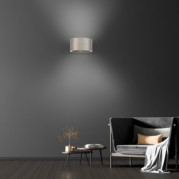 Lampă de perete PURE, PURE Clipse, reglabil, Metalic, Camera de zi, Aluminiu, Modern