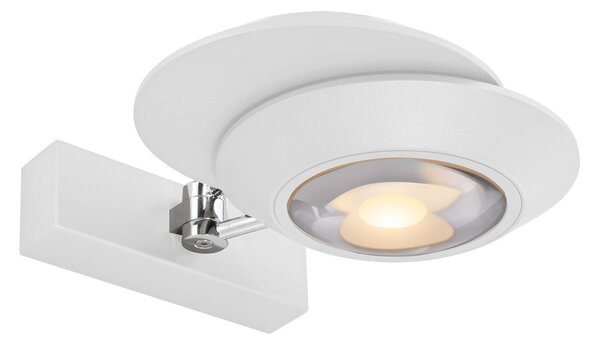 Lampă de perete PURE, Oculis, reglabil, Alb, dormitor, Metal, Modern
