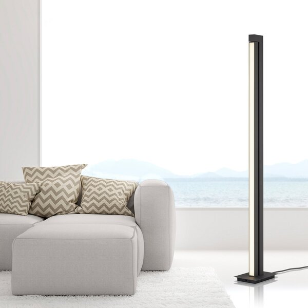 Lampadar PURE, Pure Lines Floor, reglabil, Negru, Camera de zi, Metal, Modern