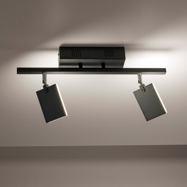 Plafoniere PURE, Mira, reglabil, Negru, Camera de zi, Metal, Modern