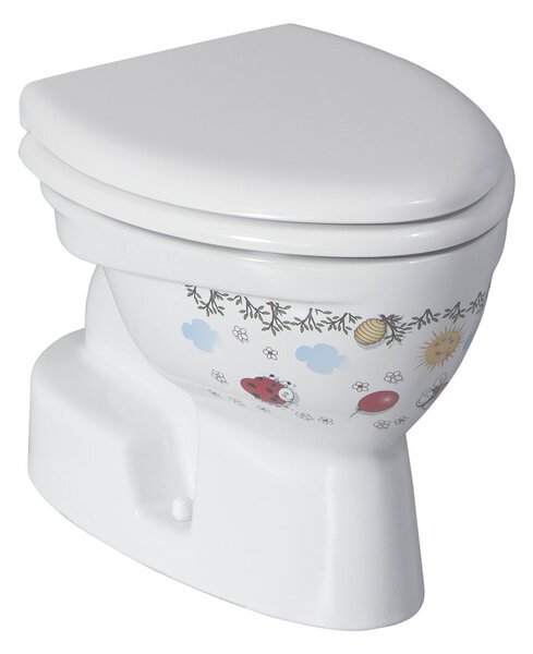 Sapho Sapho, vas WC KID, deșeuri mai mici, decor, CK300-11CB00E-FF00