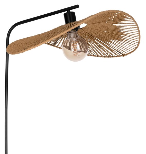EGLO Lampadar Siruela, maro, înălțime 160 cm, cablu din hârtie, E27, Maro / Rugină, Camera de zi / sufragerie, Hârtie / Carton, Proiector suspendat