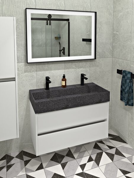 Sapho Sapho, set de baie NIRONA 100, alb, KSET-063