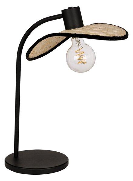 EGLO Lampa de masă Marywell, bambus natural, înălțime 47 cm, E27, Lemn, Camera de zi / sufragerie, Bamboo