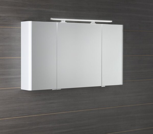 Sapho Sapho, galerie LUCIE cu iluminare LED, 126x70x17cm, alb, LU125-0030