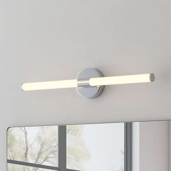 EGLO Aplică de perete Ramola, culoare crom, lățime 60 cm, IP44, CCT, Metalic, Baie, Metal, Modern