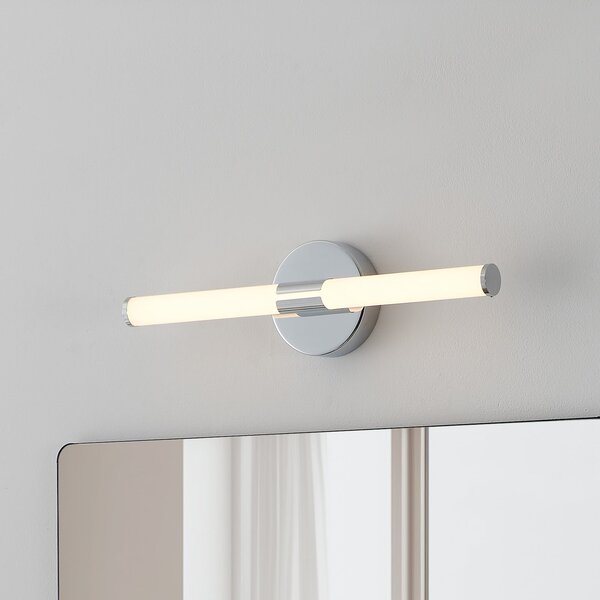 EGLO Aplică de perete Ramola, culoare crom, lățime 45 cm, IP44, CCT, Metalic, Baie, Metal, Modern