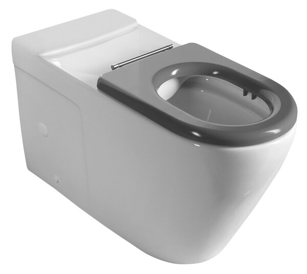 Sapho Sapho, vas MEDIC RIMLESS pentru WC combinat, deșeuri inferioare/spate, alb, MC102-111