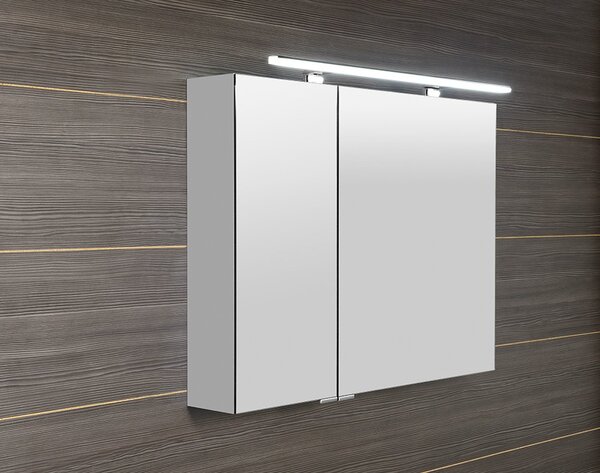 Sapho Sapho, galerie MIRRÓ cu iluminare LED, 50x70x16cm, stânga/dreapta, alb, MC050-0030
