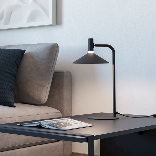 EGLO Lampa de masă inteligentă cu LED Conomavilla-Z negru Înălțime 45 cm CCT RGB, reglabil, Negru, Camera de zi / sufragerie, Metal, Modern
